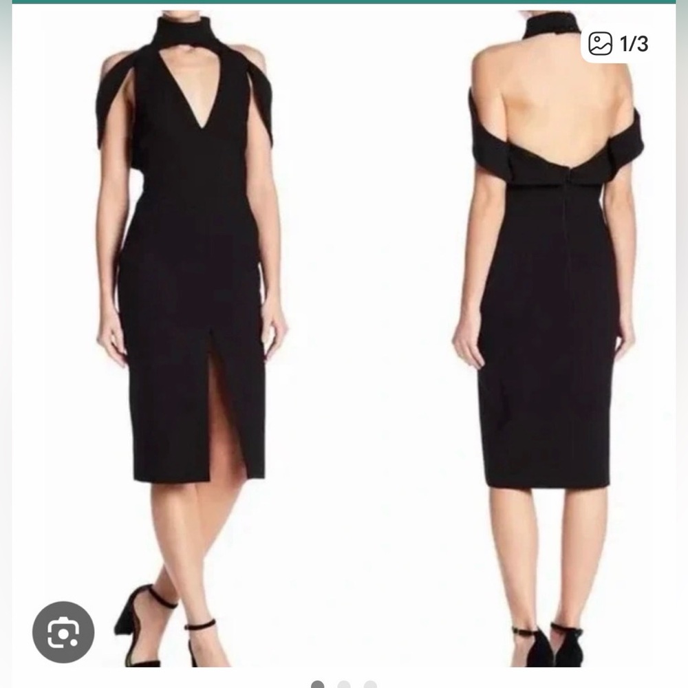 Elliatt Gotham Black Midi Dress